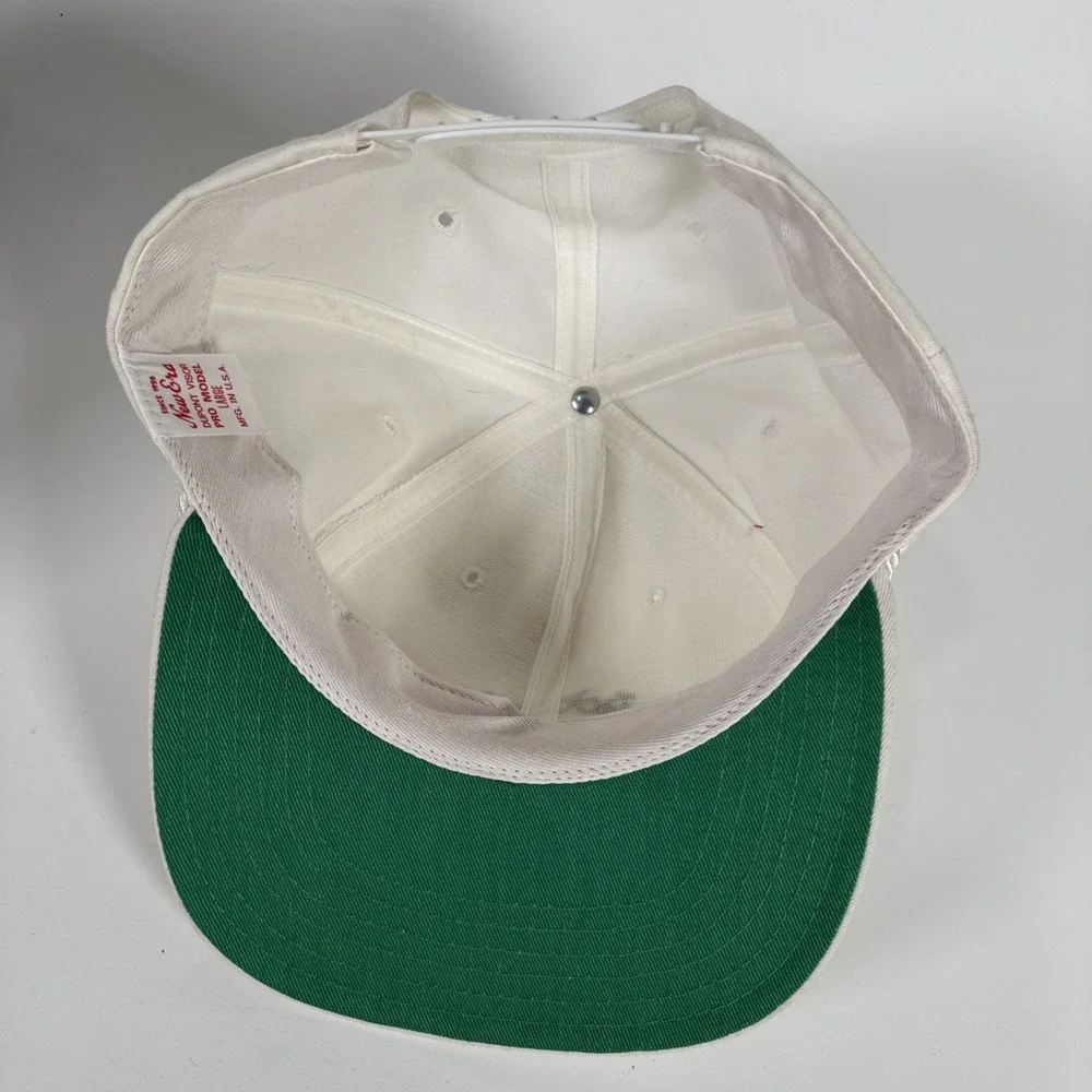Vintage‎ New Era Jack Daniels Pro Model White Rope Snapback Hat Made In USA